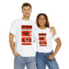 *Tee –Disco Tres Chic – Trouble Funk, EU – Orange Fire Print on 4 Color Options - Image 8