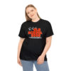 OSGOGO – Orange Fire, White & Grey Print Tee - Image 3