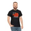 OSGOGO – Orange Fire, White & Grey Print Tee - Image 4