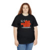 OSGOGO – Orange Fire, White & Grey Print Tee - Image 6