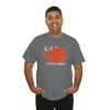 OSGOGO – Orange Fire, White & Grey Print Tee - Image 10