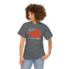 OSGOGO – Orange Fire, White & Grey Print Tee - Image 11