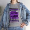 *Tee – Pomonkey Ball Diamond – Junk Yard – Dark Purple Print on 4 Color Options - Image 34