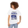 *Tee – NW Gardens – Mass Extinction – Blue Print (White Letters) on 4 Color Options - Image 2