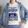 *Tee – NW Gardens – Mass Extinction – Blue Print (White Letters) on 4 Color Options - Image 7