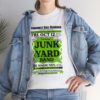 *Tee – Pomonkey Ball Diamond – Junk Yard – Apple Green Print on 4 Color Options - Image 7