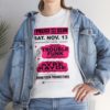 *Tee – No. 10 Police Boys & Girls Club – Trouble Funk, Ayre Rayde – Bright Pink Print on 4 Color Options - Image 7