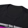 *Tee – Pomonkey Ball Diamond – Junk Yard – Electric Purple Magenta Print on 4 Color Options - Image 9