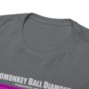 *Tee – Pomonkey Ball Diamond – Junk Yard – Electric Purple Magenta Print on 4 Color Options - Image 18