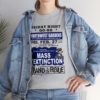 *Tee – NW Gardens – Mass Extinction – Blue Print (White Letters) on 4 Color Options - Image 25