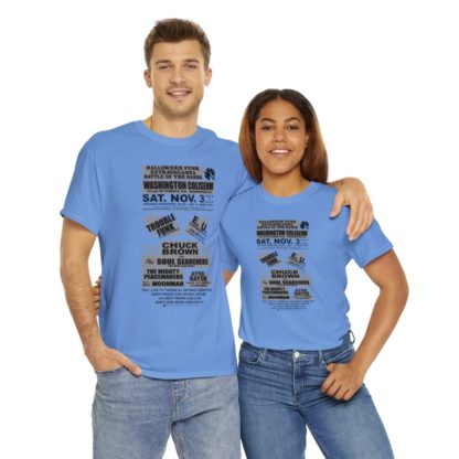 *Tee – Battle Of The Bands – Washington Coliseum – Trouble, EU, Chuck & Ayre Rayde – Grey Print on 12 Color Options - Image 71