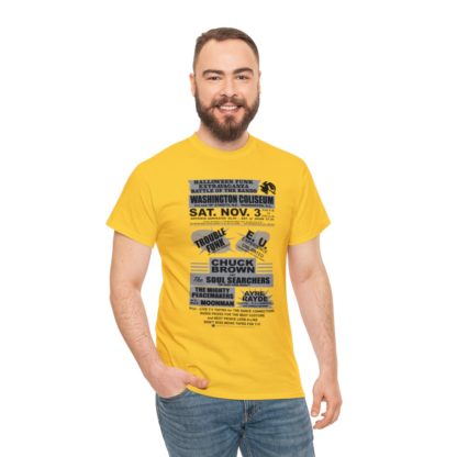 *Tee – Battle Of The Bands – Washington Coliseum – Trouble, EU, Chuck & Ayre Rayde – Grey Print on 12 Color Options - Image 49