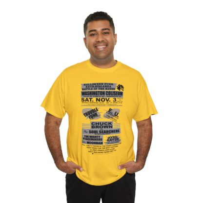 *Tee – Battle Of The Bands – Washington Coliseum – Trouble, EU, Chuck & Ayre Rayde – Grey Print on 12 Color Options - Image 46