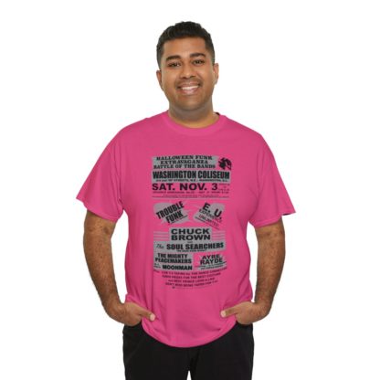 *Tee – Battle Of The Bands – Washington Coliseum – Trouble, EU, Chuck & Ayre Rayde – Grey Print on 12 Color Options - Image 100