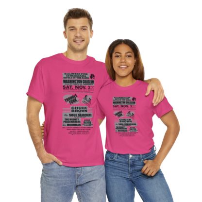 *Tee – Battle Of The Bands – Washington Coliseum – Trouble, EU, Chuck & Ayre Rayde – Grey Print on 12 Color Options - Image 107