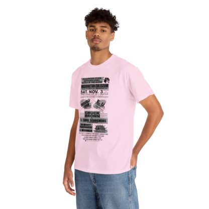 *Tee – Battle Of The Bands – Washington Coliseum – Trouble, EU, Chuck & Ayre Rayde – Grey Print on 12 Color Options - Image 86