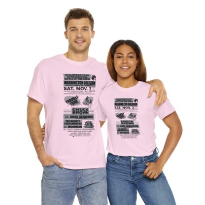 *Tee – Battle Of The Bands – Washington Coliseum – Trouble, EU, Chuck & Ayre Rayde – Grey Print on 12 Color Options - Image 89