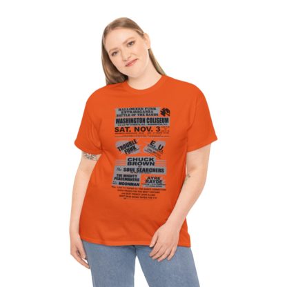 *Tee – Battle Of The Bands – Washington Coliseum – Trouble, EU, Chuck & Ayre Rayde – Grey Print on 12 Color Options - Image 39