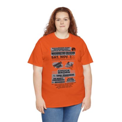 *Tee – Battle Of The Bands – Washington Coliseum – Trouble, EU, Chuck & Ayre Rayde – Grey Print on 12 Color Options - Image 42