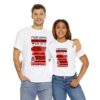 *Tee – SE Gardens – RE, AM-FM, Reality & Mighty Groovers – Red Print on 4 Color Options - Image 8