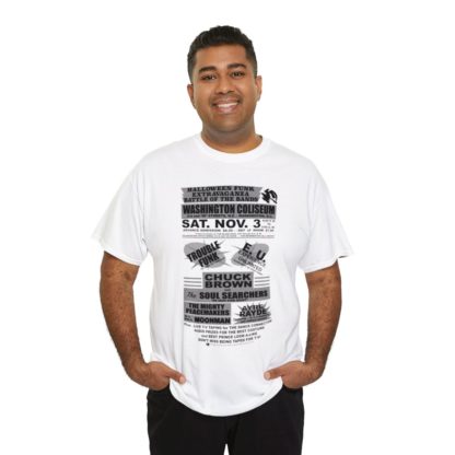 *Tee – Battle Of The Bands – Washington Coliseum – Trouble, EU, Chuck & Ayre Rayde – Grey Print on 12 Color Options - Image 10
