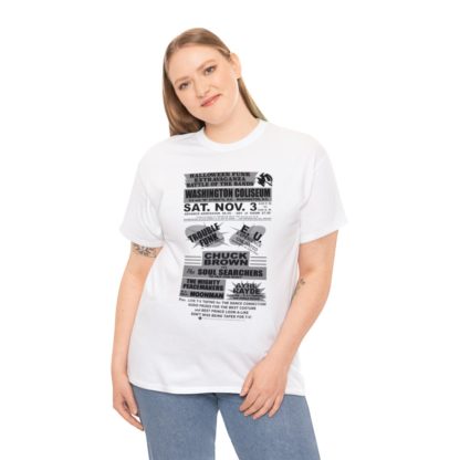 *Tee – Battle Of The Bands – Washington Coliseum – Trouble, EU, Chuck & Ayre Rayde – Grey Print on 12 Color Options - Image 12