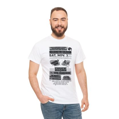 *Tee – Battle Of The Bands – Washington Coliseum – Trouble, EU, Chuck & Ayre Rayde – Grey Print on 12 Color Options - Image 13