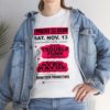 *Tee – No. 10 Police Boys & Girls Club – Trouble Funk, Ayre Rayde – Magenta Print on 4 Color Options - Image 7