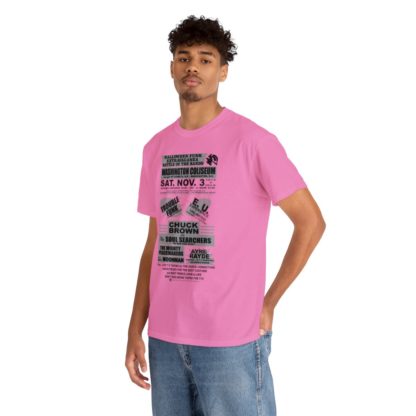 *Tee – Battle Of The Bands – Washington Coliseum – Trouble, EU, Chuck & Ayre Rayde – Grey Print on 12 Color Options - Image 95