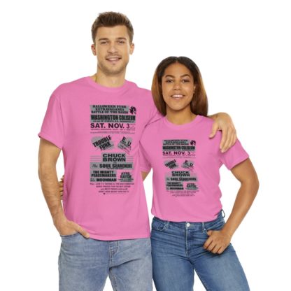 *Tee – Battle Of The Bands – Washington Coliseum – Trouble, EU, Chuck & Ayre Rayde – Grey Print on 12 Color Options - Image 98