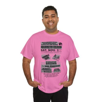 *Tee – Battle Of The Bands – Washington Coliseum – Trouble, EU, Chuck & Ayre Rayde – Grey Print on 12 Color Options - Image 91