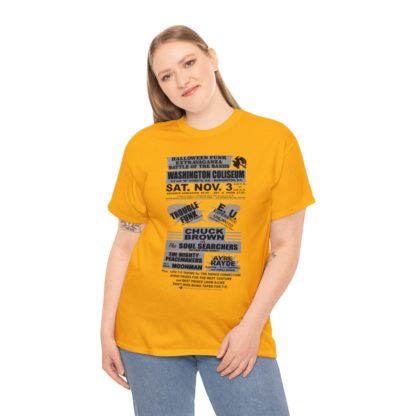 *Tee – Battle Of The Bands – Washington Coliseum – Trouble, EU, Chuck & Ayre Rayde – Grey Print on 12 Color Options - Image 30