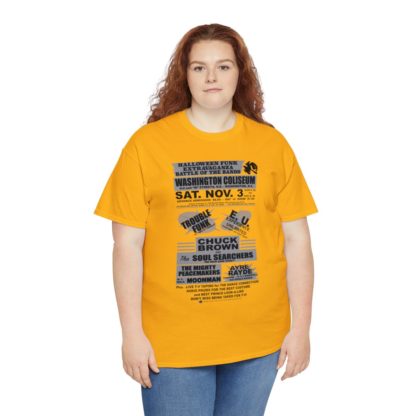 *Tee – Battle Of The Bands – Washington Coliseum – Trouble, EU, Chuck & Ayre Rayde – Grey Print on 12 Color Options - Image 33