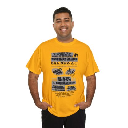 *Tee – Battle Of The Bands – Washington Coliseum – Trouble, EU, Chuck & Ayre Rayde – Grey Print on 12 Color Options - Image 28