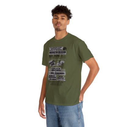 *Tee – Battle Of The Bands – Washington Coliseum – Trouble, EU, Chuck & Ayre Rayde – Grey Print on 12 Color Options - Image 59