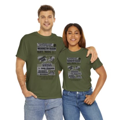 *Tee – Battle Of The Bands – Washington Coliseum – Trouble, EU, Chuck & Ayre Rayde – Grey Print on 12 Color Options - Image 62