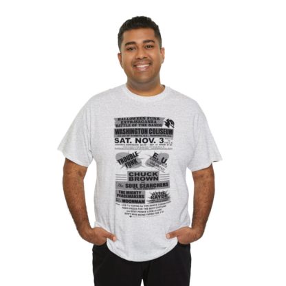 *Tee – Battle Of The Bands – Washington Coliseum – Trouble, EU, Chuck & Ayre Rayde – Grey Print on 12 Color Options - Image 19