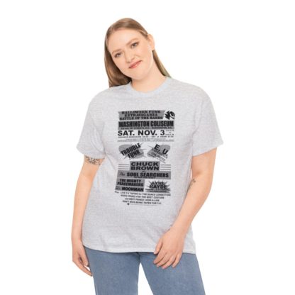 *Tee – Battle Of The Bands – Washington Coliseum – Trouble, EU, Chuck & Ayre Rayde – Grey Print on 12 Color Options - Image 21