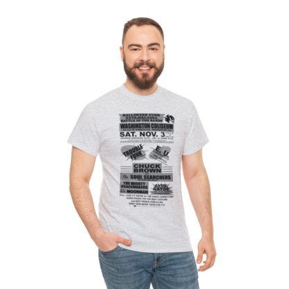 *Tee – Battle Of The Bands – Washington Coliseum – Trouble, EU, Chuck & Ayre Rayde – Grey Print on 12 Color Options - Image 22