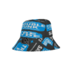 *Bucket Hat – No. 10 Police Boys & Girls Club – Trouble Funk, Ayre Rayde – Light Blue Print - Image 3