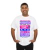 *Tee – Pension Building – Trouble, EU, Redds, Chuck – Blue, Purple & Magenta Print on 4 Color Options