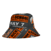 *Bucket Hat – Oxon Hill HS – Rare Essence – Orange Print on 3 Color Options - Image 4