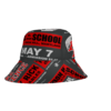 *Bucket Hat – Oxon Hill HS – Rare Essence – Red Print on 3 Color Options - Image 2