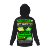 *Hoodie – Full Print – Washington Coliseum – Battle Of The Bands – Yellow & Green Print on 3 Color Options - Image 5