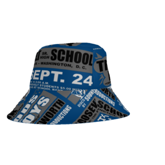 *Bucket Hat – Roosevelt High School – Trouble Funk, Redds & The Boys, Petworth – Grey Print on 11 Color Options
