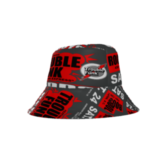 *Bucket Hat – Roosevelt High School – Trouble Funk, Redds & The Boys, Petworth – Red Print on 3 Color Options