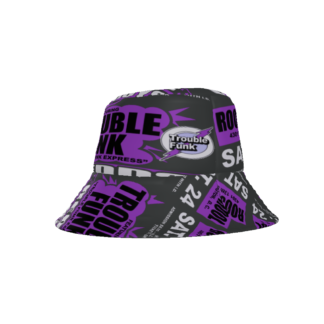 *Bucket Hat – Roosevelt High School – Trouble Funk, Redds & The Boys, Petworth – Purple Print on 3 Color Options