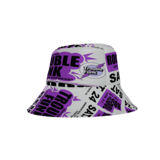*Bucket Hat – Roosevelt High School – Trouble Funk, Redds & The Boys, Petworth – Purple Print on 2 Color Options