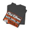 *Tee – Club Lebaron – Trouble Funk & Ovation – Orange Print on 4 Color Options w/OSGOGO Logo - Image 60
