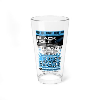 Mixing Glass, 16oz – Black Hole – Rare Essence – Sky Blue Print – Collector Item!